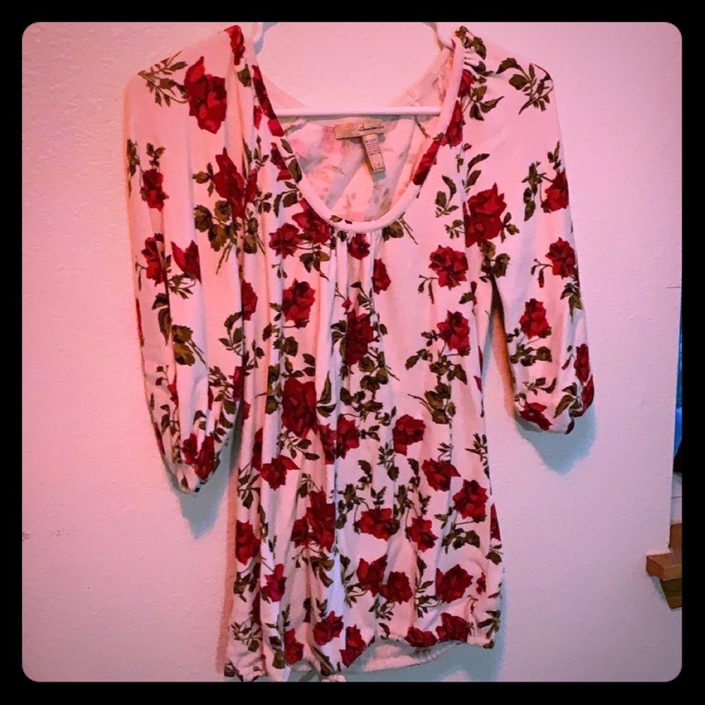 Big Bang Theory Penny Rose 3/4 Sleeve Blouse